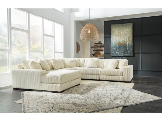 Lindyn 5-Piece Modular Sectional with Chaise - Ivory