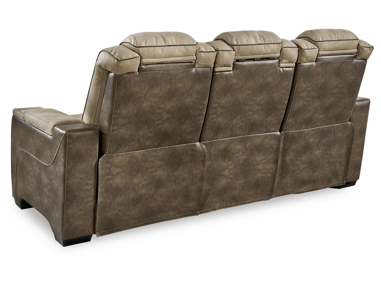 Next-Gen DuraPella Performance Fabric Dual Power Reclining Sofa - Sand