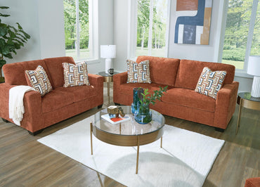Aviemore 2-Piece Sofa and Loveseat - Spice
