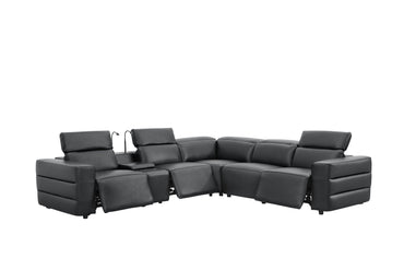 Holly Power Reclining Corner Sectional (Black)