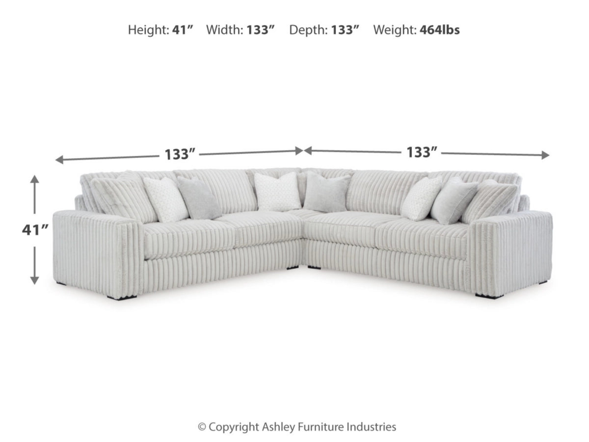 Stupendous 3-Piece Sectional - Alloy