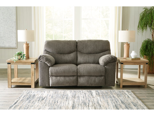Alphons Manual Reclining Loveseat - Putty