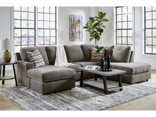 O'Phannon 2-Piece Sectional with Chaise - Putty