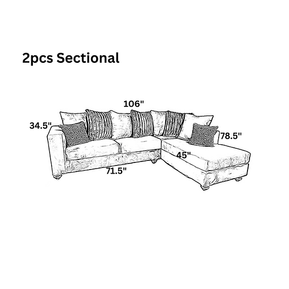 Graphite Sectional (Black) Sectional