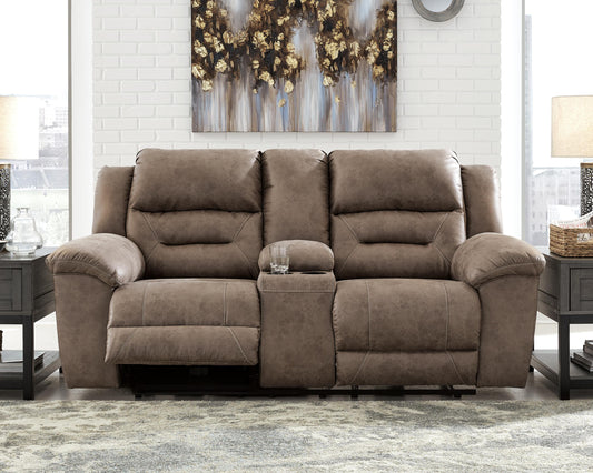 Stoneland Manual Reclining Loveseat with Console