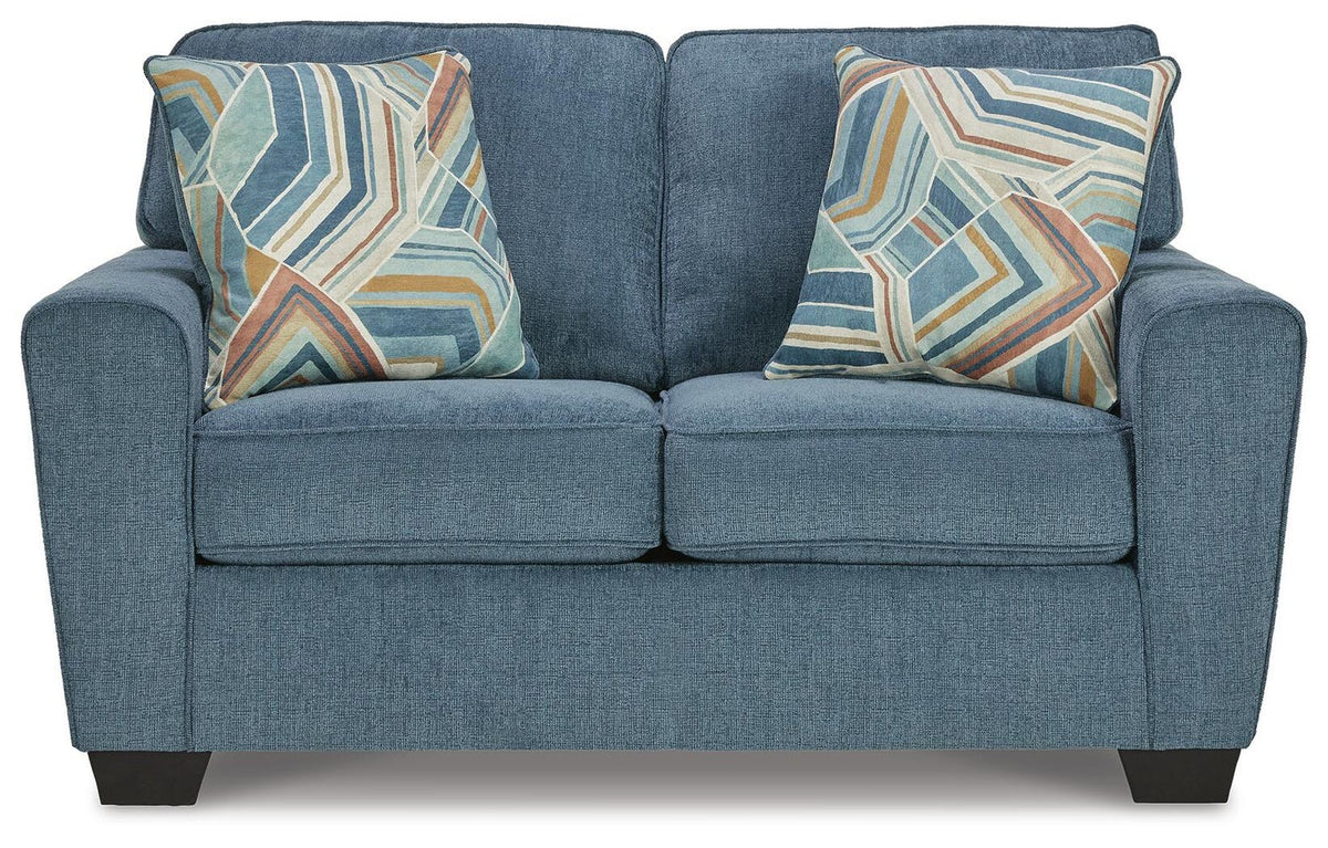 Cashton 2-Piece Sofa and Loveseat - Blue