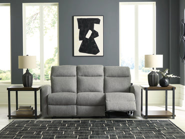 Moreau Place Reclining Sofa - Sterling