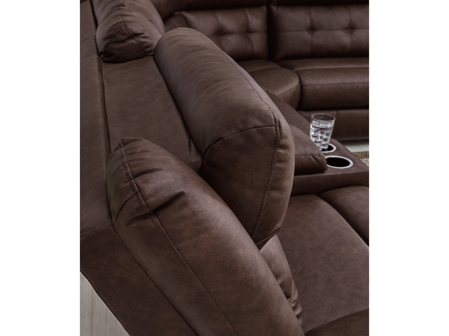 Punch Up 6-Piece Dual Power Reclining Modular Sectional with Console