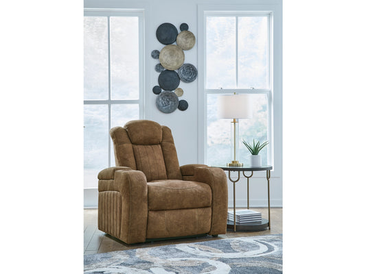 Wolfridge Dual Power Recliner - Brindle