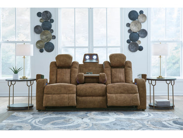 Wolfridge Dual Power Reclining Sofa - Brindle