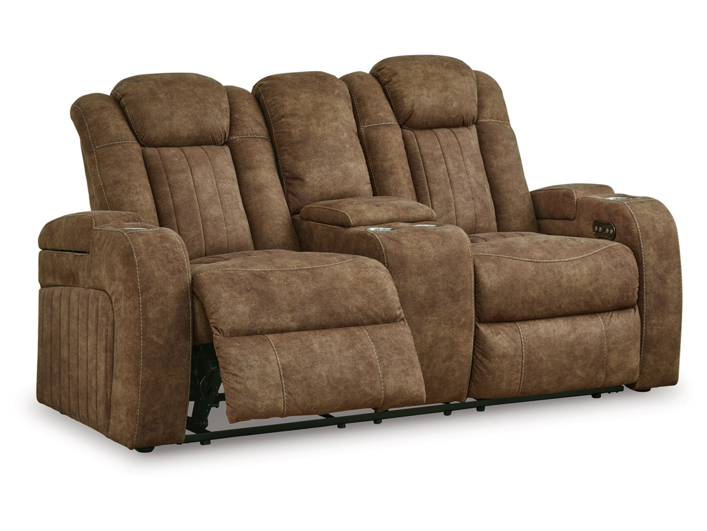 Wolfridge Dual Power Reclining Loveseat - Brindle