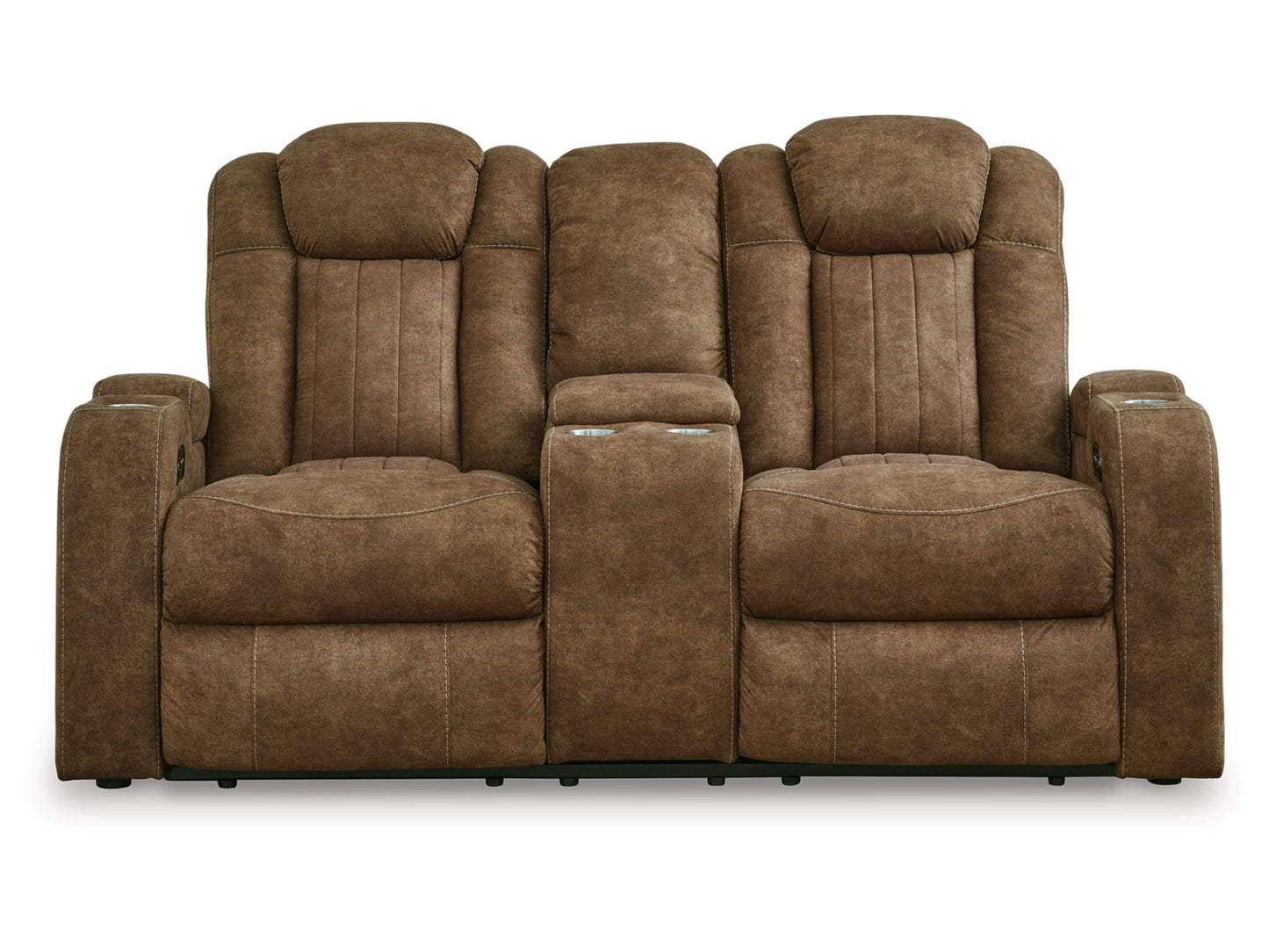 Wolfridge Dual Power Reclining Loveseat - Brindle