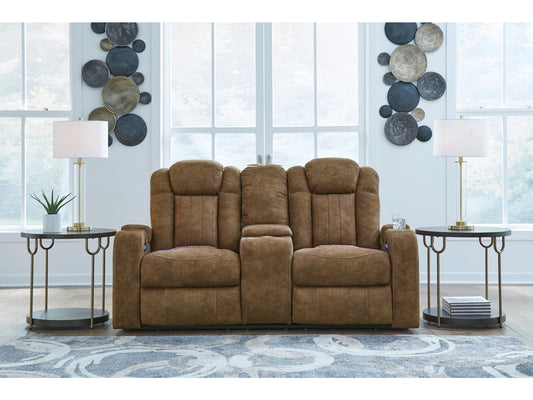Wolfridge Dual Power Reclining Loveseat - Brindle