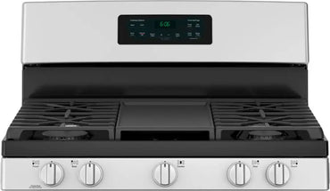 GE - 5.0 Cu. Ft. Freestanding Gas Range - Stainless steel