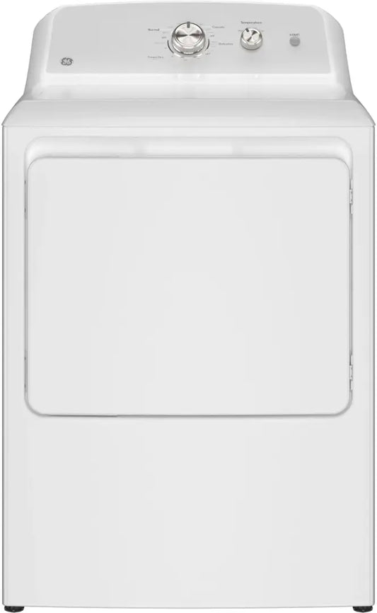 GE - 7.2 Cu. Ft. Electric Dryer with Long Venting up to 120 Ft - White with Silver Matte