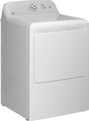 GE - 7.2 Cu. Ft. Gas Dryer with Long Venting up to 120 Ft - White with Silver Matte