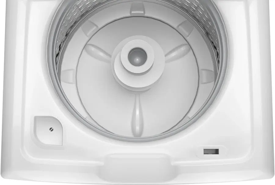 GE - 4.5 Cu. Ft. High-Efficiency Top Load Washer with Deep Fill and Cold Plus - White with Matte Black