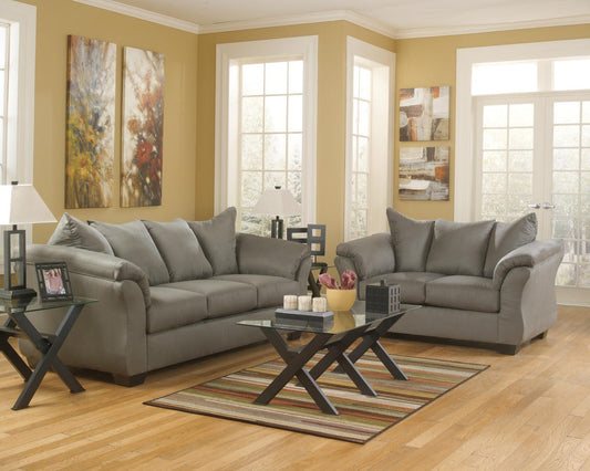 Darcy 2-Piece Sofa and Loveseat - Cobblestone