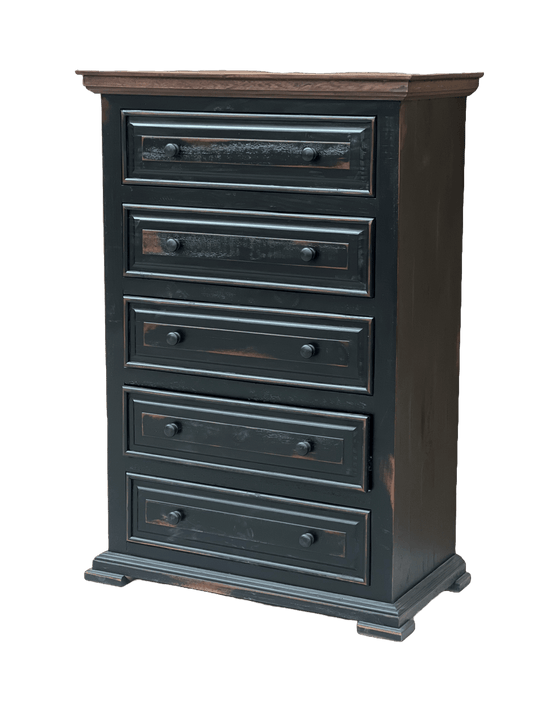 Rustic Style Chest - Dark Walnut