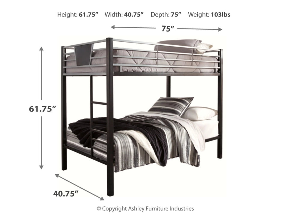 Dinsmore Twin/Twin Bunk Bed w/Ladder