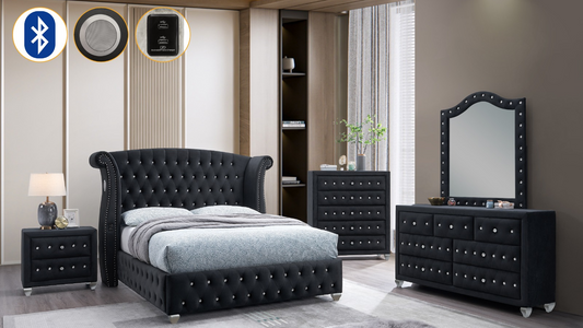 Divina (Black) Bedroom Set