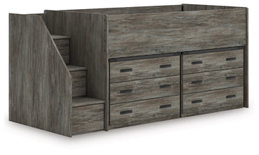 Frandern Twin Loft Bed with Drawer Storage