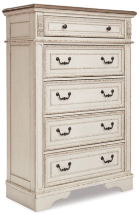 Aris Sleigh Bed with Mirrored Dresser, Chest and Nightstand