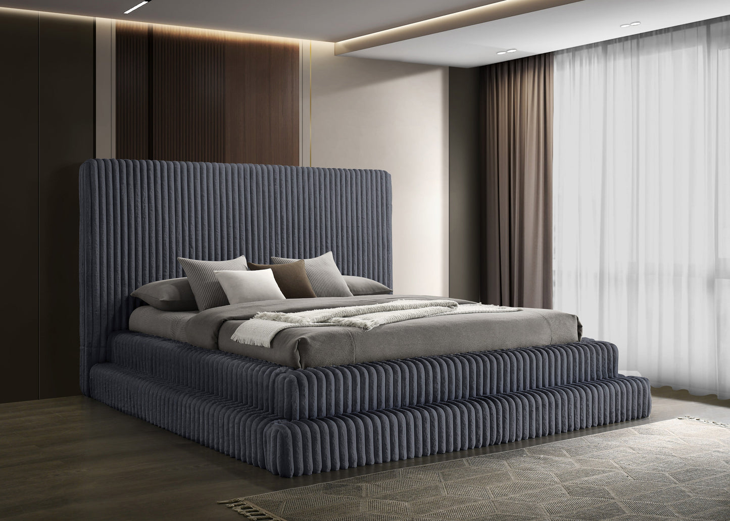 Micah w/Henley (Grey) Bedroom Set