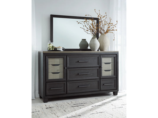 Carolina 11 Drawer Dresser and Mirror