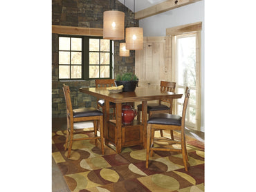 Ralene Counter Height Dining Table and 4 Barstools