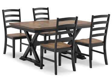 Wildenauer Dining Table and 4 Chairs