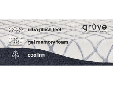 Ashley Sleep Gruve 14" Plush Memory Foam Mattress