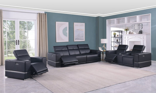 Franco Reclining Living Room Set (Black)