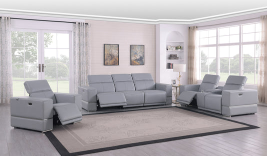 Franco Reclining Living Room Set (Light Blue)