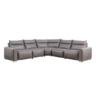 Sierra Reclining Sectional (Grey)
