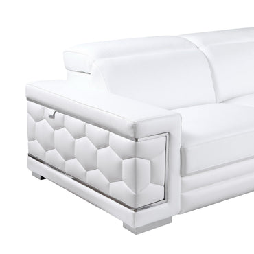 Favo Reclining Sectional (White)