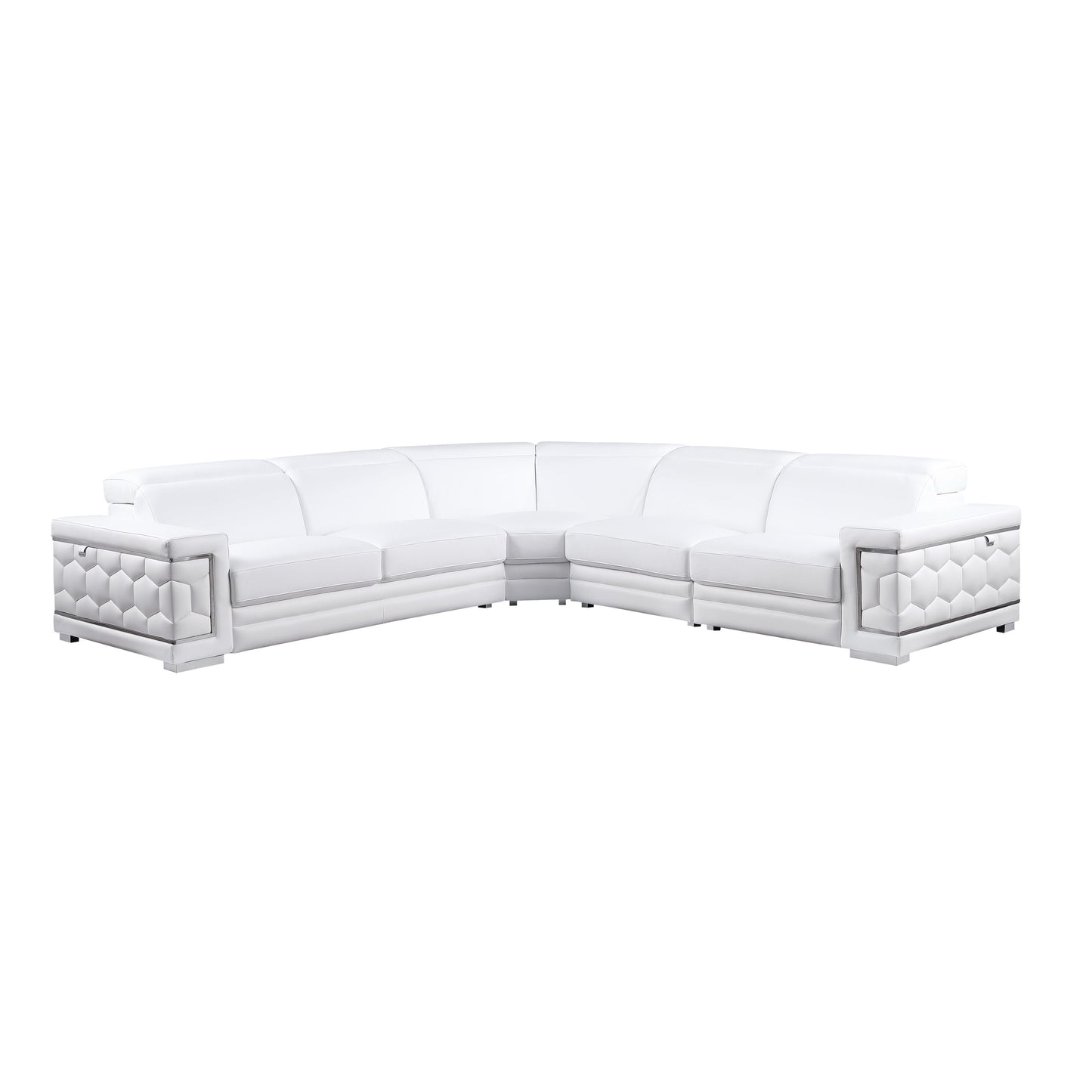 Favo Reclining Sectional (White)