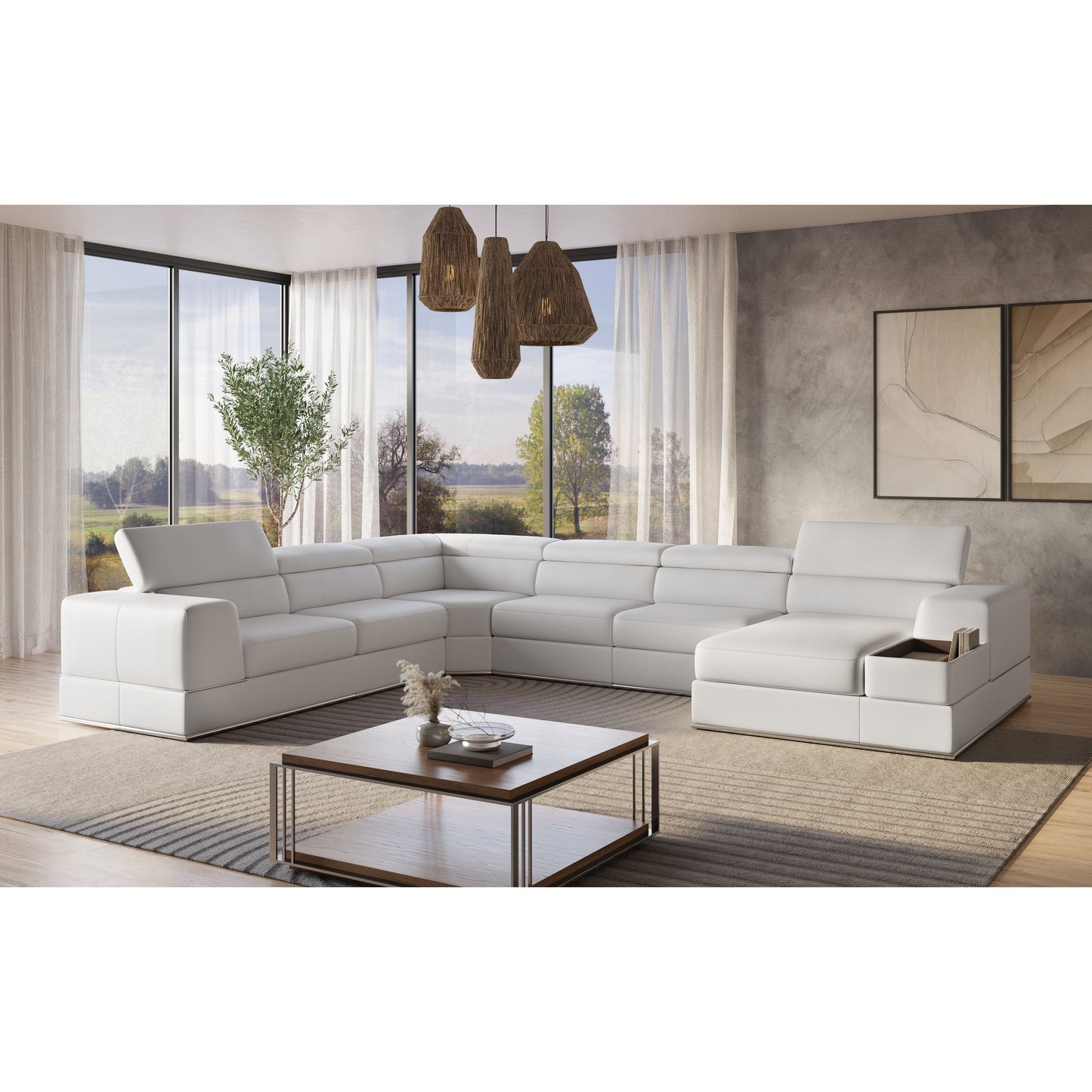 Pella RAF Sectional (White)