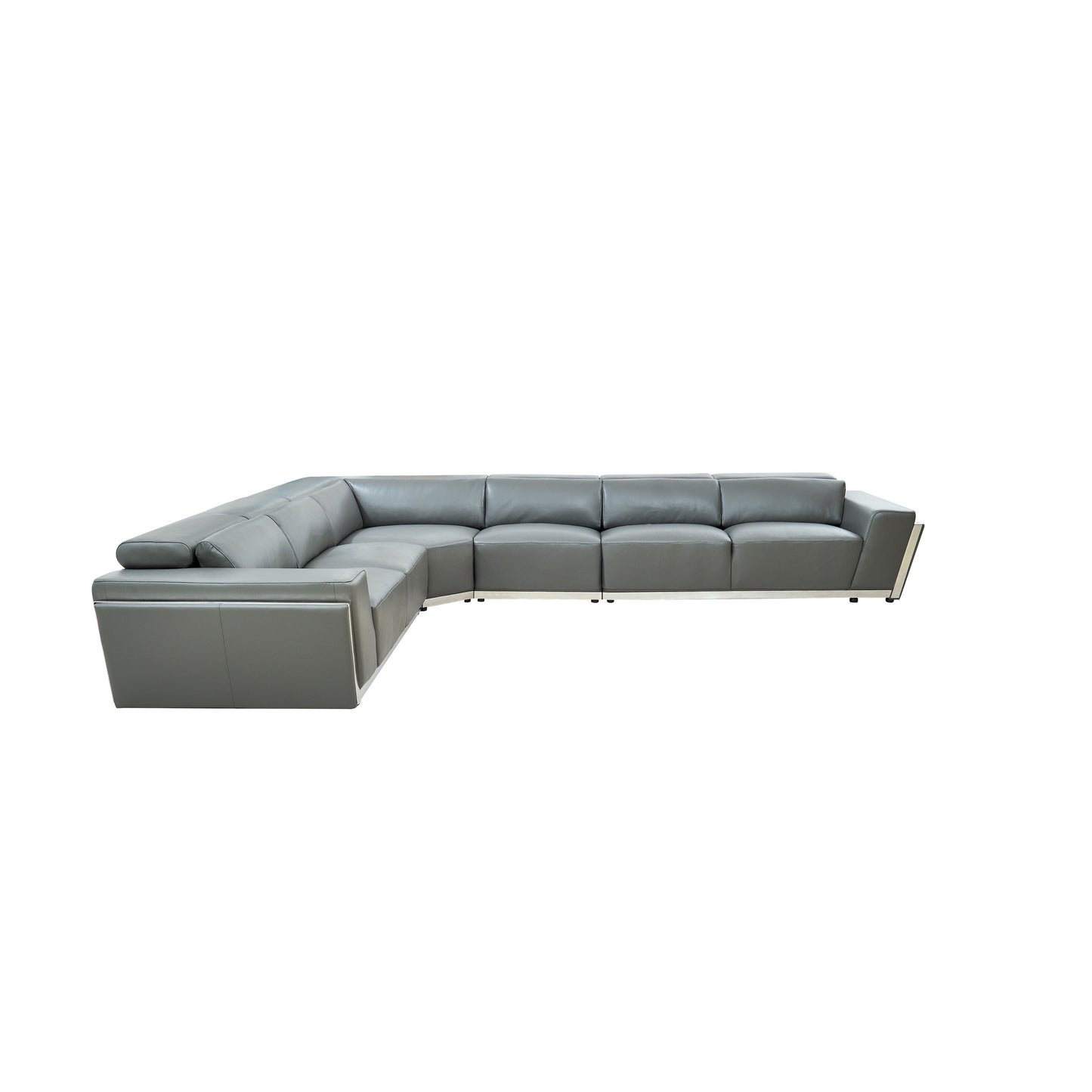 Domo Reclining Sectional (Dark Grey)