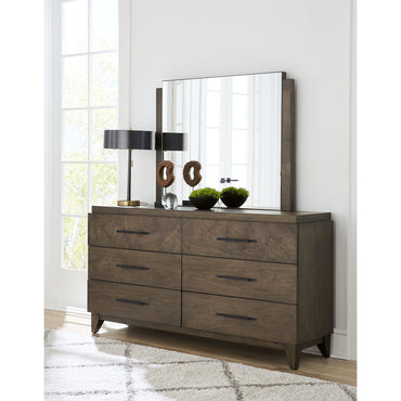 Broderick Six-Drawer Dresser in Wild Oats Brown (2024)