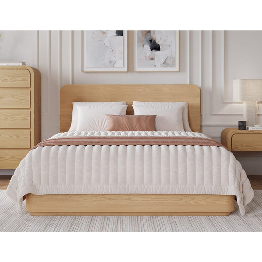 Elora Wood Bed-Timber