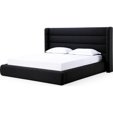 Frank Upholstered Wingback Platform Bed in Ember Boucle (2026)