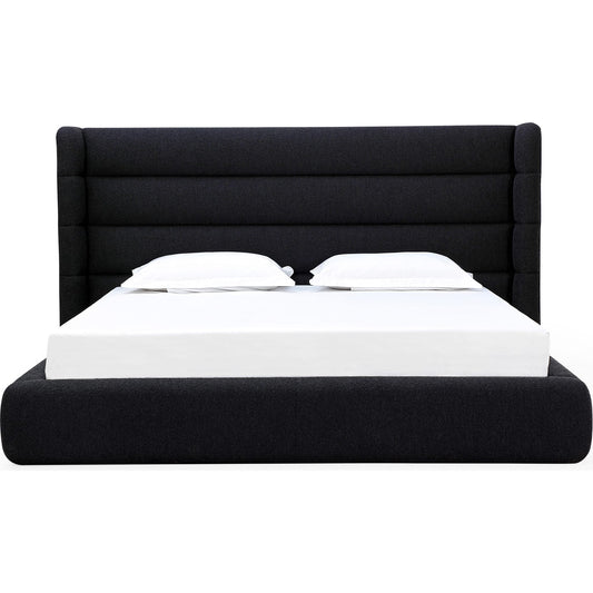 Frank Upholstered Wingback Platform Bed in Ember Boucle (2026)