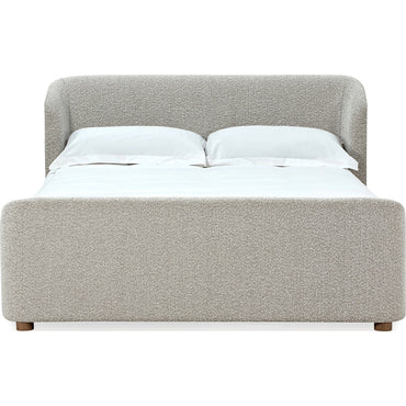 Kiki Upholstered Platform Bed in Cotton Ball Boucle (2026)
