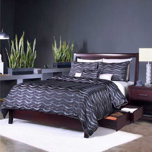 Nevis Low Profile Storage Bed in Espresso
