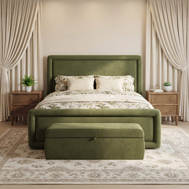 Summit Uph Bed - Moss