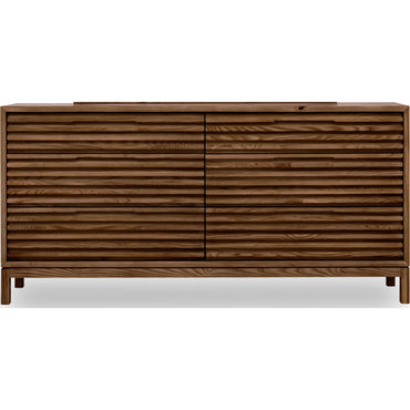 Tanner Six Drawer Ash Wood Dresser in Roux