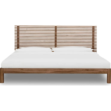 Tanner Solid Ash Platform Bed in Roux