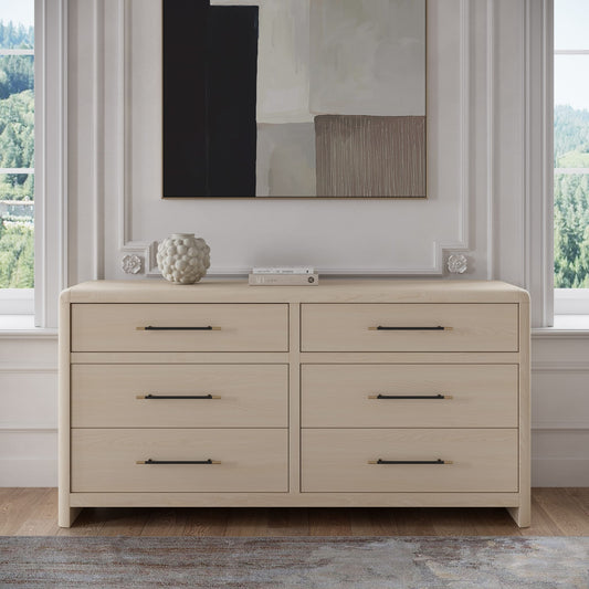 Wallen 6 Dwr Dresser- Wh Snd