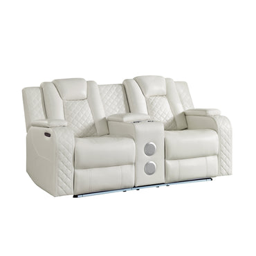 Eclipse (White) Reclining Living Room Set